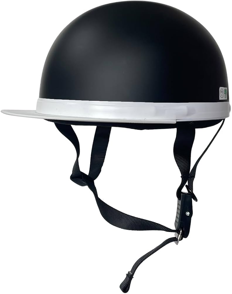 Amazon.co.jp: B&B 白ツバ半キャップ ヘルメット マットブラック SG Amazon.co.jp: B&B 白ツバ半キャップ ヘルメット マットブラック SG